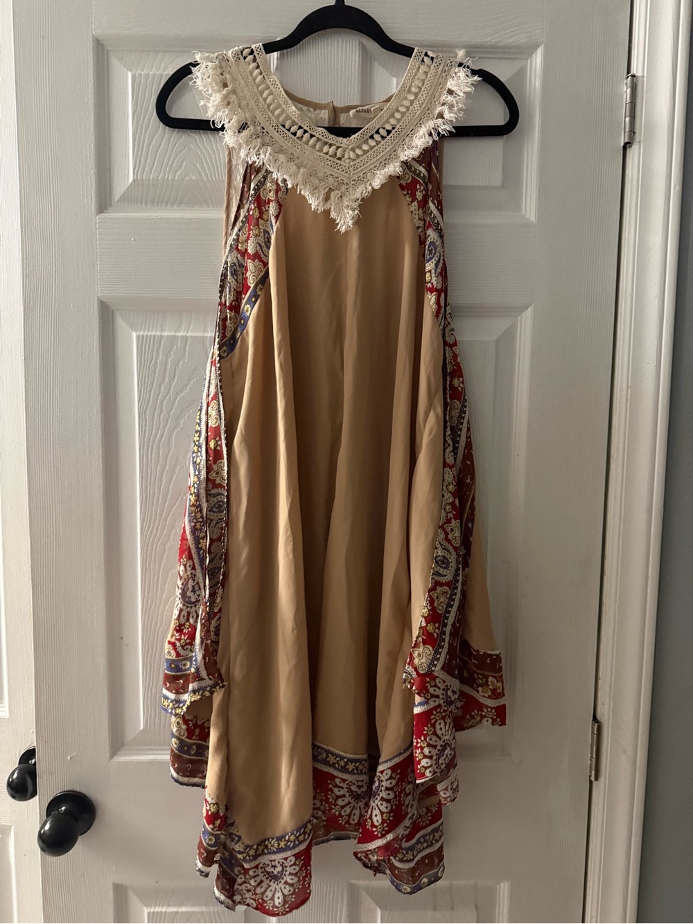 Altar'd State sleeveless boho crochet shift dress size small